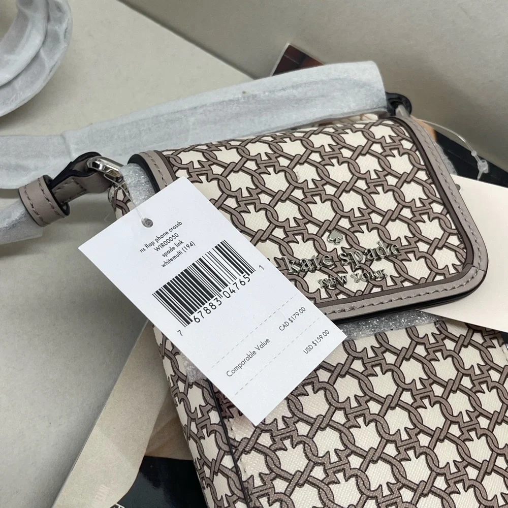 (new+tag) Kate Spade flap phone crossbody fits large iPhone Pro Max + card slots